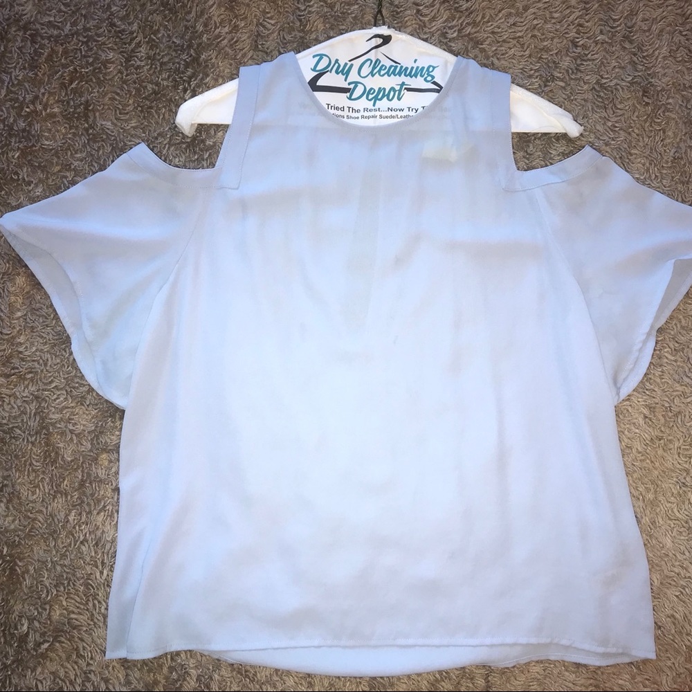 Express open shoulder blouse
